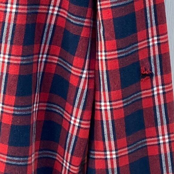 New England Patriots Great Design Logos Rough & Tough Flannel Shirt Size Large - Picture 4 of 9